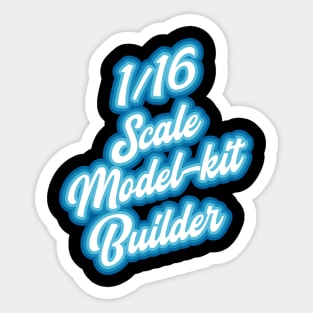 scale model builder Sticker